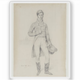 Ingres - Portrait von Lord Grantham Aufkleber