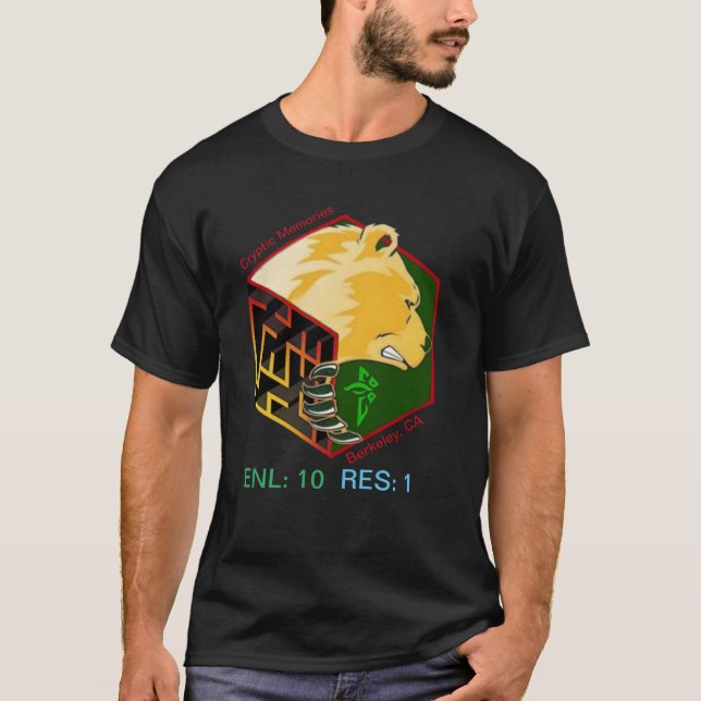 Ingress Kryptische Erinnerungen Berkeley, CA T - S T-Shirt (Vorderseite)