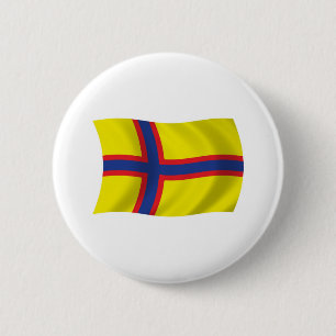 Ingrischfinnische Flagge Button