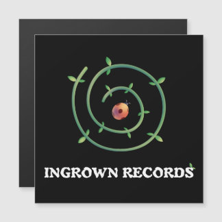 Ingrown Records Ladybug Spiral Magnetkarte Schwarz