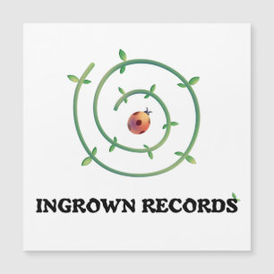 Ingrown Records Marienkäfer Spirale Große Magnetka Magnetkarte
