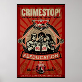 INGSOC 1984 Grundkriminalität Drucken Poster