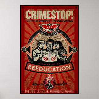 INGSOC 1984 Grundkriminalität Drucken Poster