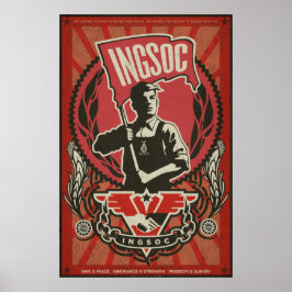 INGSOC 1984 Propaganda-Poster Poster