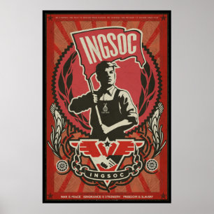 INGSOC 1984 Propaganda-Poster Poster