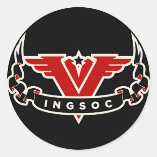 INGSOC-Aufkleber-Sets Runder Aufkleber