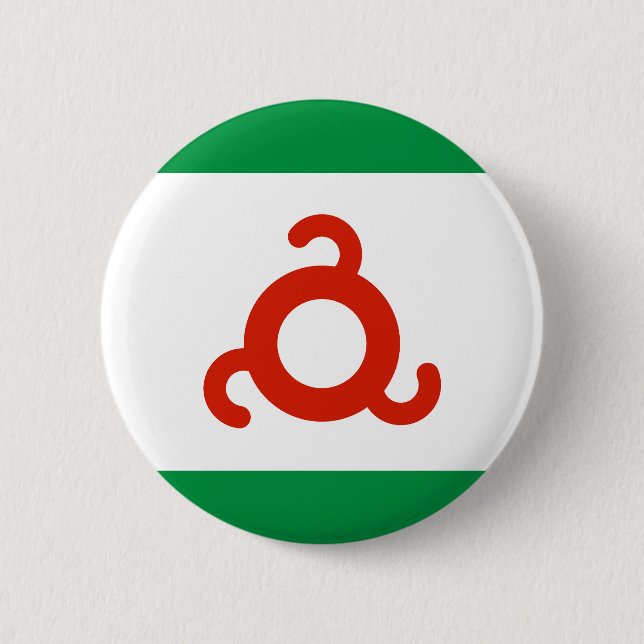 Ingushetia-Flagge Button (Vorderseite)