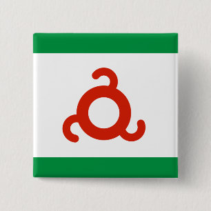 Ingushetia-Flagge Button