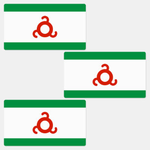 Ingushetia-Flagge Etiketten