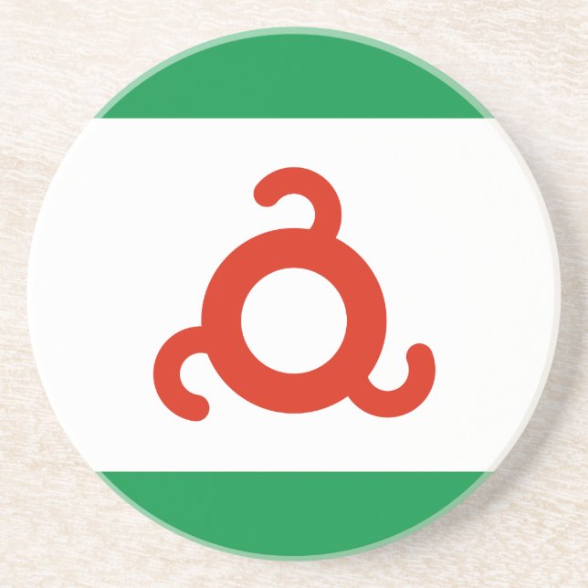 Ingushetia-Flagge Getränkeuntersetzer (Vorne)