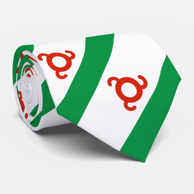 Ingushetia-Flagge Krawatte (Gerollt)