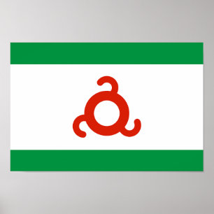 Ingushetia-Flagge Poster