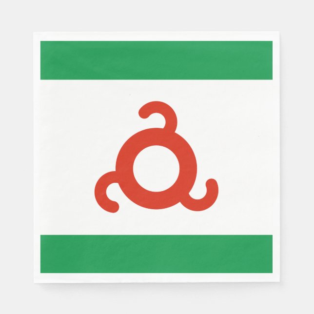 Ingushetia-Flagge Serviette (Vorderseite)