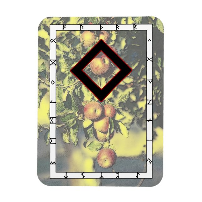 Ingwaz Rune Magnet - Held! (Vertikal)