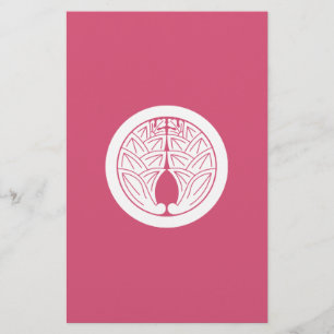 Ingwer aus Japan in einem Kreis umarmend Briefpapier