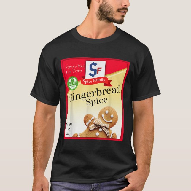 Ingwer Bread Spice Group Kostümfamilie Matching H T-Shirt (Vorderseite)