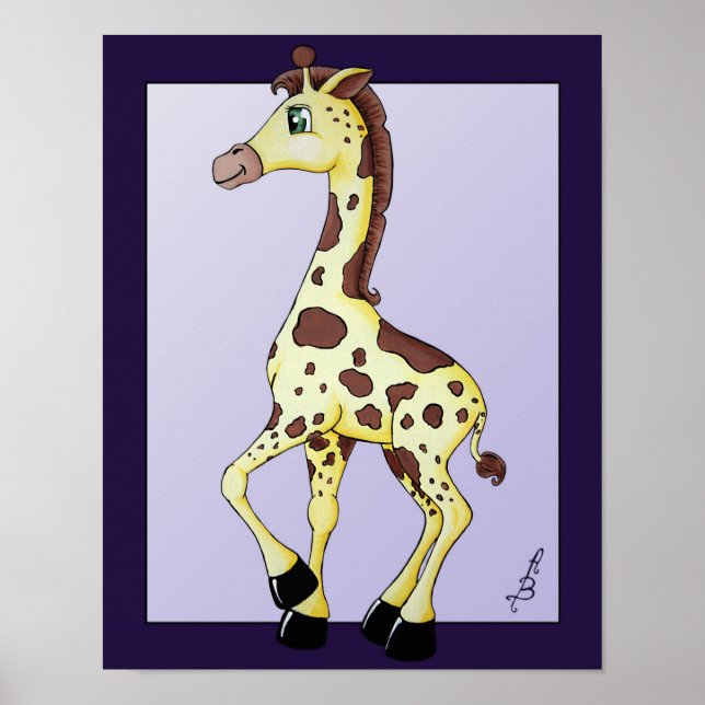 Ingwer der Giraffe Poster (Vorne)