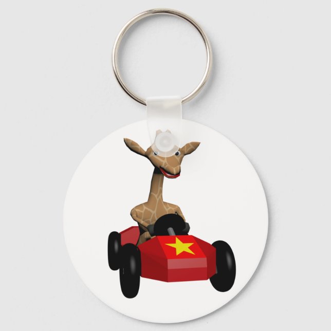 Ingwer der Giraffe Schlüsselanhänger (Vorderseite)