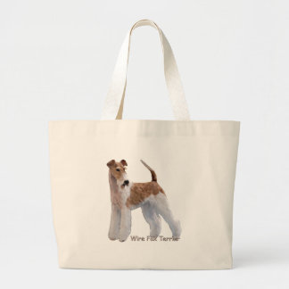 Ingwer-Draht-Foxterrier Jumbo Stoffbeutel