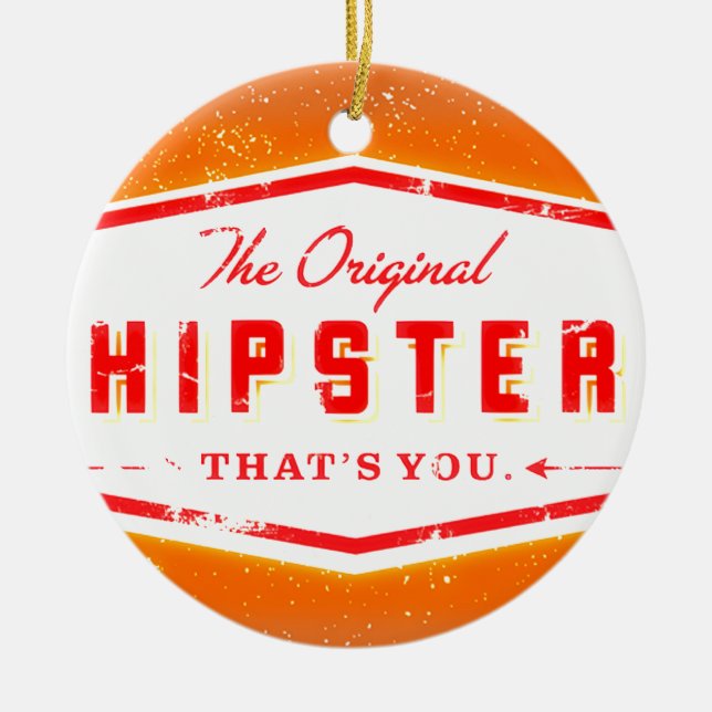 INGWER-HIPSTER-ART KERAMIK ORNAMENT (Vorne)