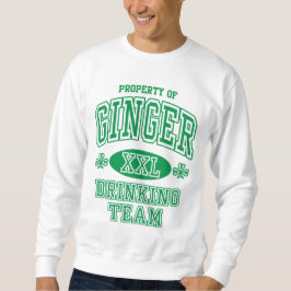 Ingwer-irisches trinkendes Team Sweatshirt