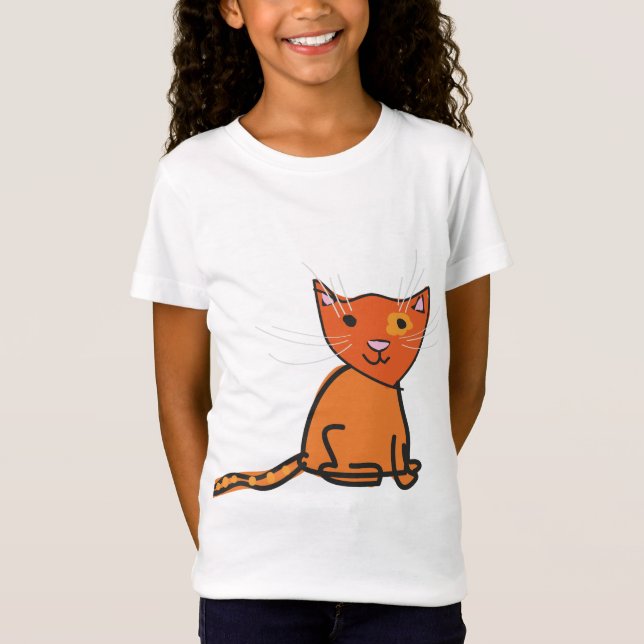 Ingwer-Katzen-Spitze T-Shirt (Vorderseite)