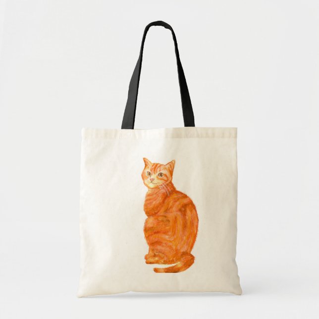 Ingwer-Katzen-Taschen-Tasche Tragetasche (Vorne)