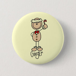 Ingwer-Lebkuchen-Plätzchen-T-Shirts und Geschenke Button