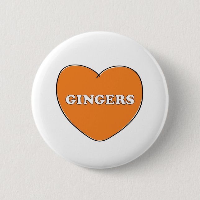 Ingwer-Liebe Button (Vorderseite)