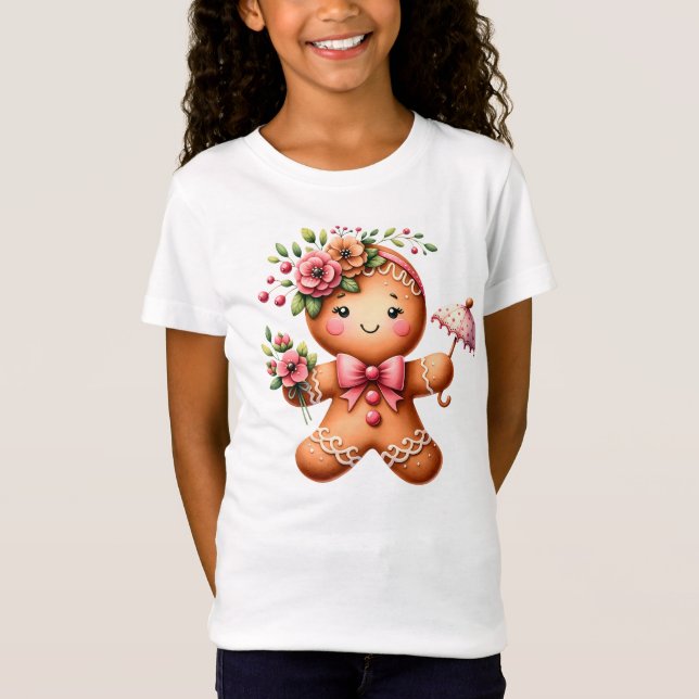 Ingwer Mädchen  T-Shirt (Vorderseite)
