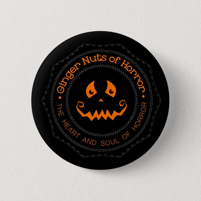 INGWER-NUTS KÜRBIS-ABZEICHEN BUTTON (Vorderseite)