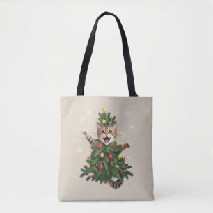 Ingwer Orange Katze Weihnachtsbaum Cute Xmas 