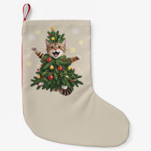 Ingwer Orange Katze Weihnachtsbaum Cute Xmas  Kleiner Weihnachtsstrumpf