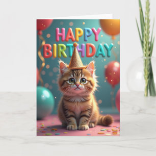 Ingwer Tabby Geburtstagskarte Karte