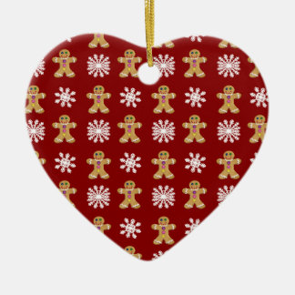 Ingwer und Schnee Keramik Ornament