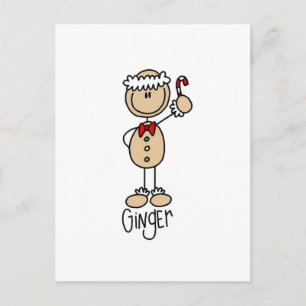 Ingwer-Zuckerkuchen-T-Shirts und Geschenke Postkarte
