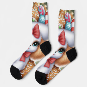 Ingwerbrot-Kuscheltiere: Ein Weihnachtspudel-Vergn Socken