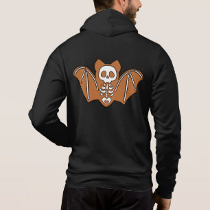 Ingwerbrot-Skelett-Fledermaus Hoodie