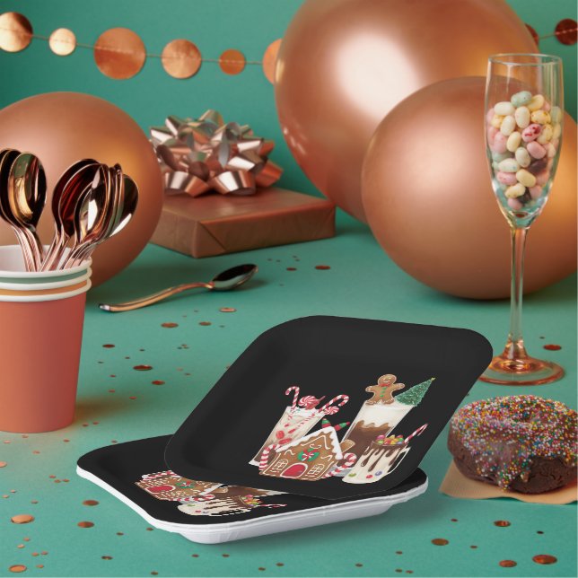 Ingwerbrot Weihnachten Kaffee Liebhaber Geschenk X Pappteller (Multi)