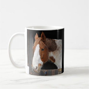 Ingwerpferd auf Bauernhof mit Name Kaffeetasse