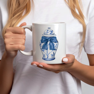 Ingwertopf-Schalen Chinoiserie Keramik-Kaffeetasse Kaffeetasse