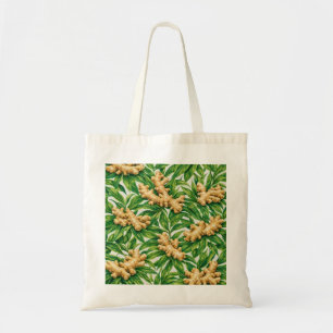 Ingwerwurzel-Tropisches-Botanisches-Muster Tragetasche