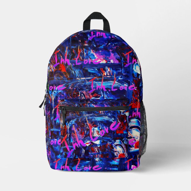 Inh. Love. 3 Bedruckter Rucksack (Vorderseite)