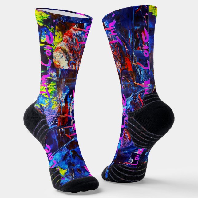 Inh. Love. 3 Socken (Gewinkelt)