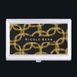 Inhaber der Gold Foil Scribble Circle Business Car Visitenkarten Etui<br><div class="desc">Gold Foil Scribble Circle Business Card Inhaber. Passen Sie den Text an oder verließ ihn leer.</div>