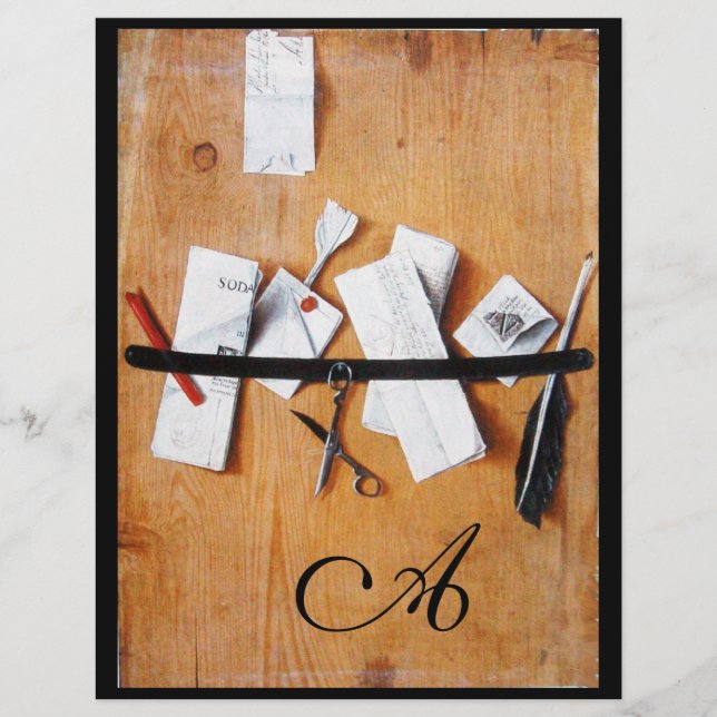 INHABER DES HOLZMONOGRAMM, braun, schwarz (Vorderseite)