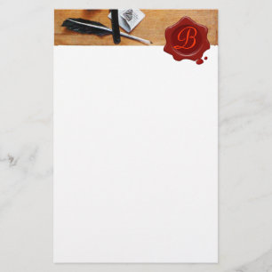 INHABER DES SIEGELS "MONOGRAM" AUS HOLZ BRIEFPAPIER