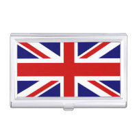 Inhaber einer Visitenkarte der britischen Flagge |