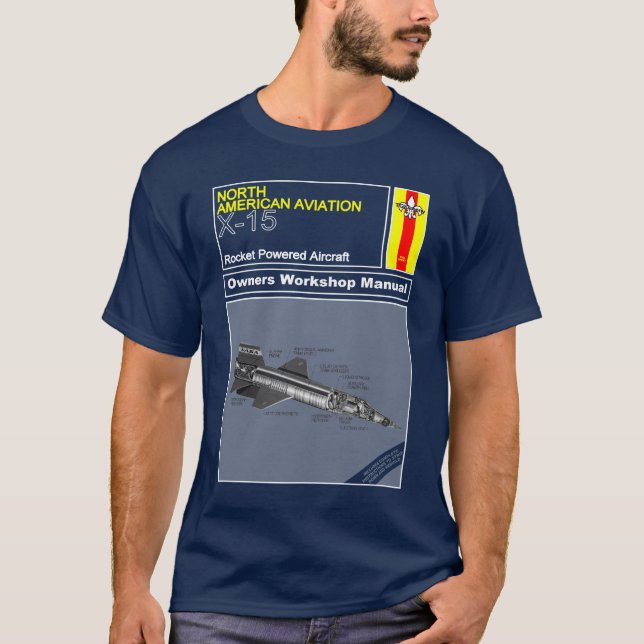 Inhaber-Handbuch - die NASA X-15 T-Shirt (Vorderseite)
