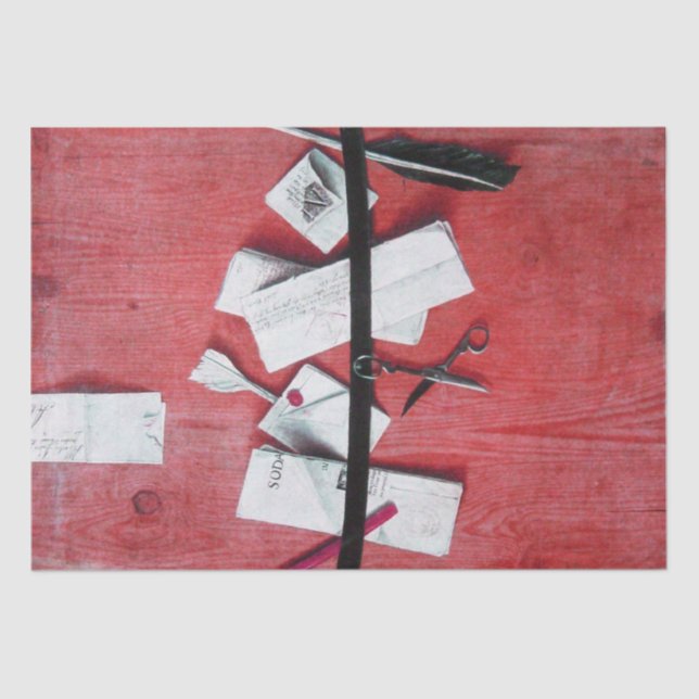 INHABER VON ROTEM HOLZ SEIDENPAPIER (Vorderseite)